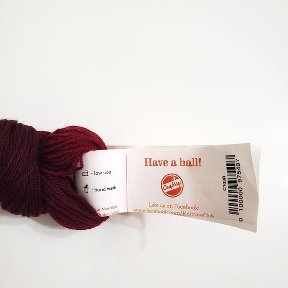 Artyarns Milano Yarn Fine Merino Wool C103R Burgundy Bordo 50g 233m - Picture 3 of 9